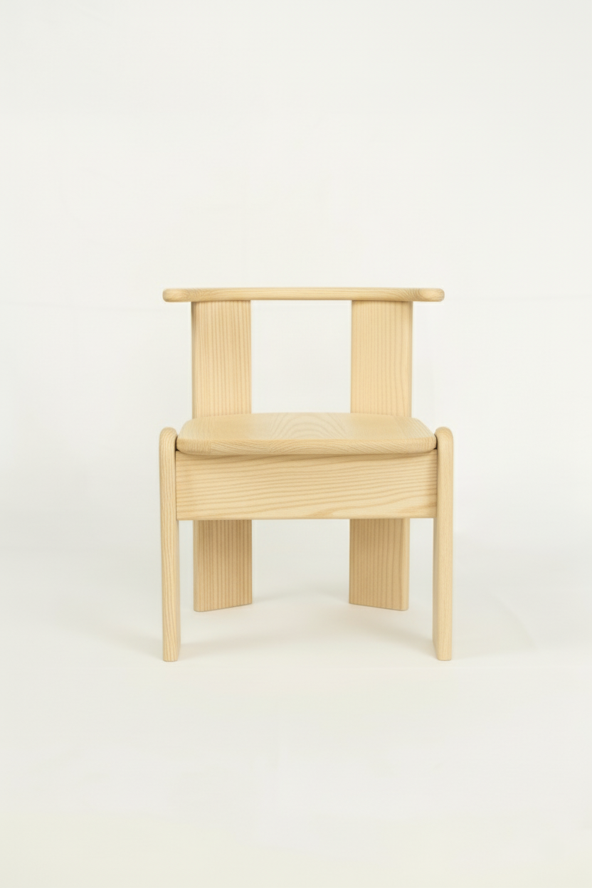 Silla infantil Alune madera natural habitación