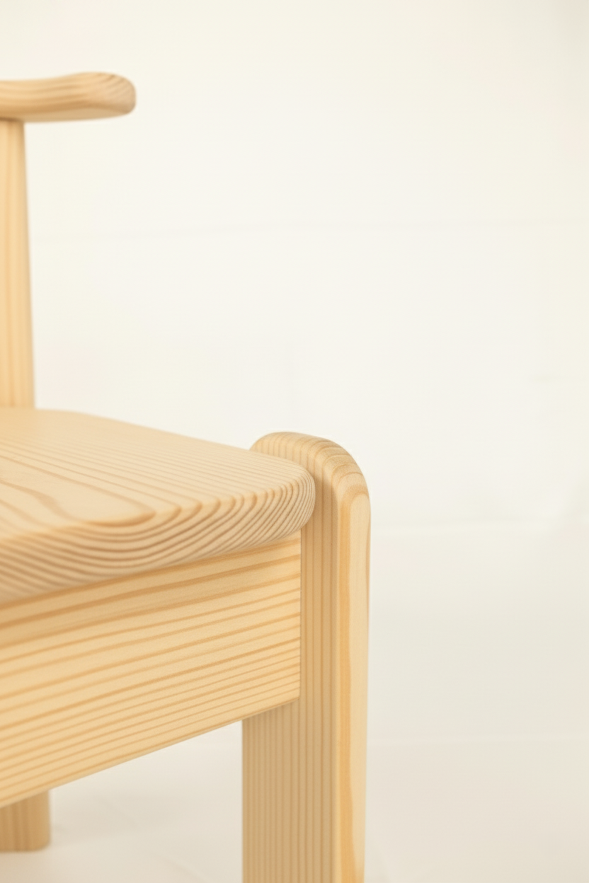Silla infantil Alune madera natural composición