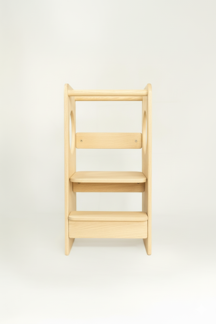Torre de aprendizaje Montessori Bambai madera natural accesorios