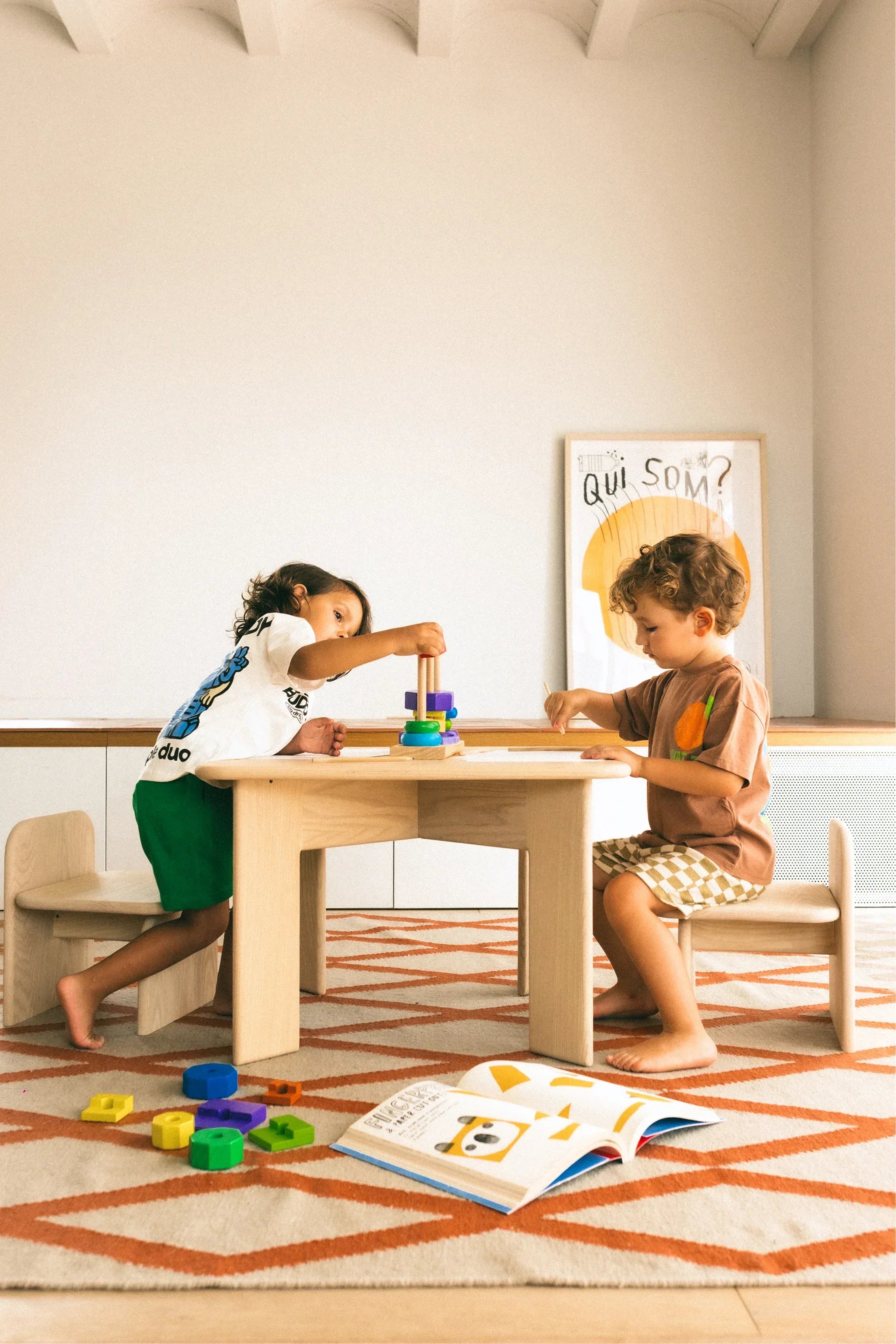 Mesa infantil Mimba madera natural