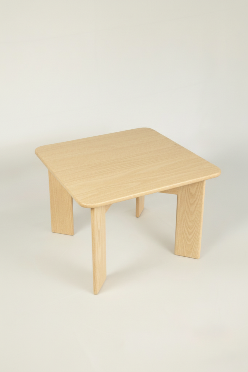 Mesa infantil Mimba madera natural vista frontal