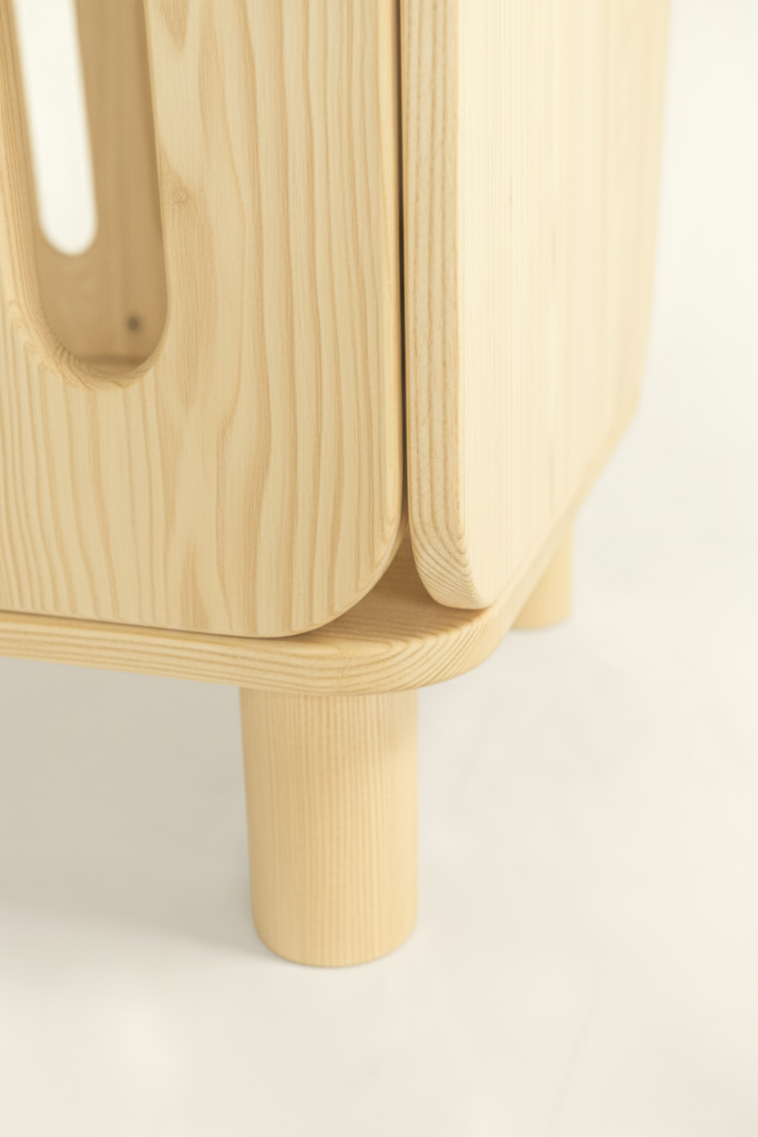 Minicuna colecho Nimbi madera natural interior