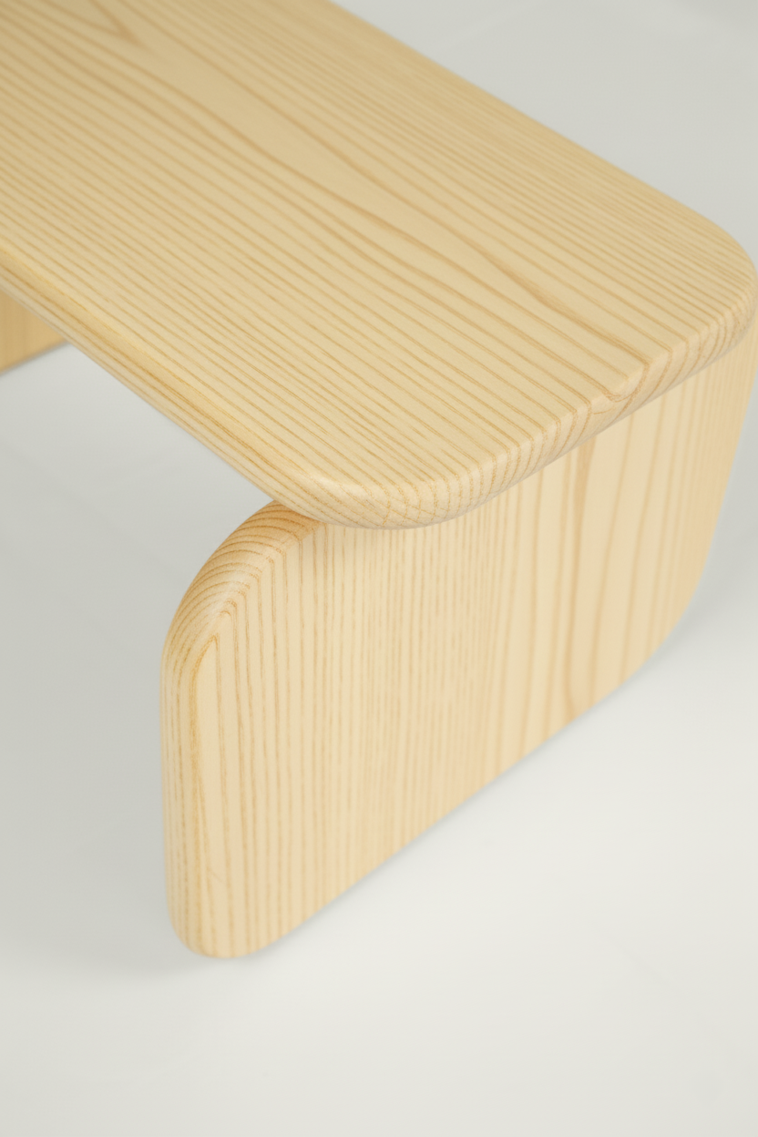 Taburete infantil Nubia madera natural habitación