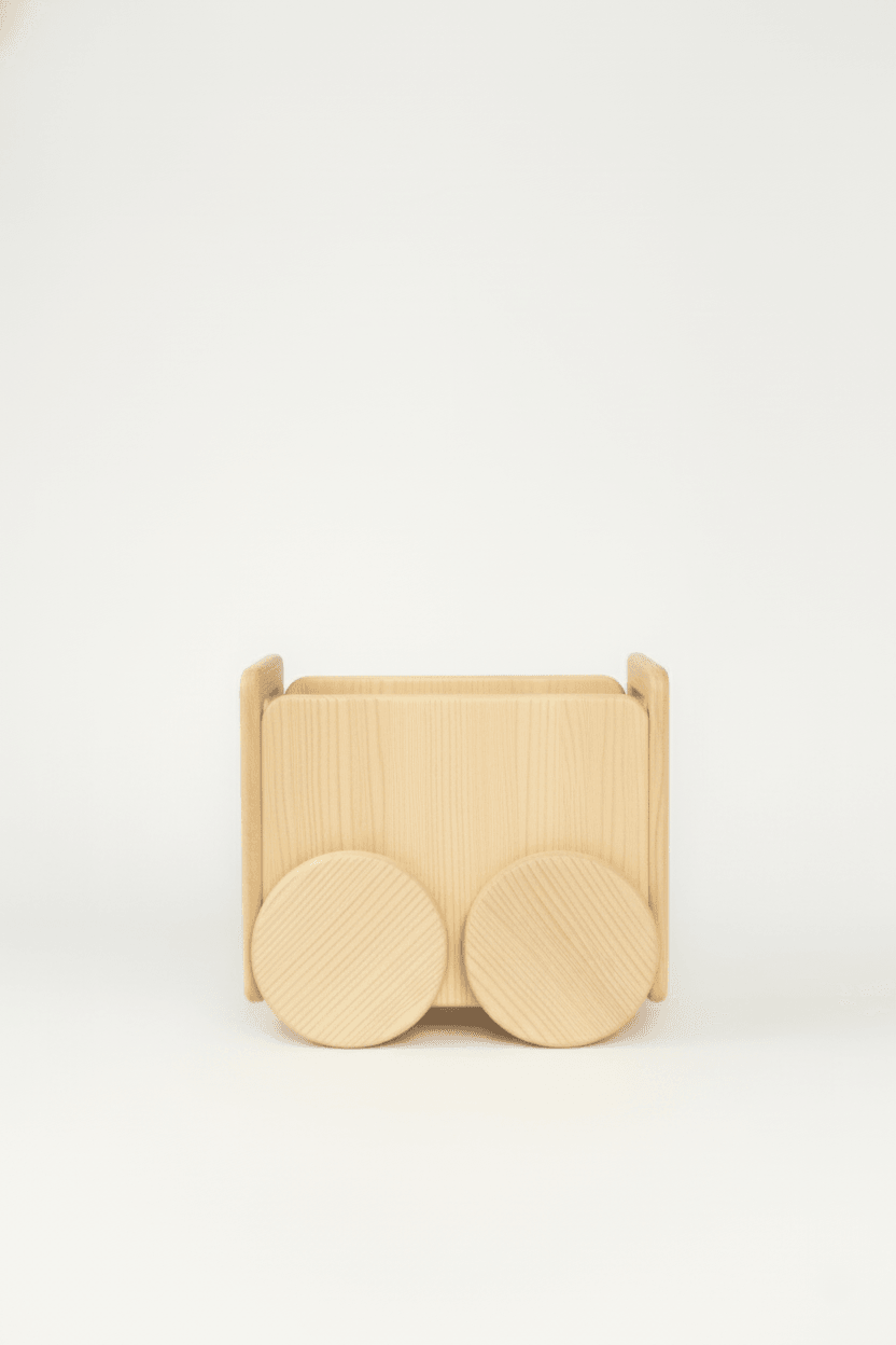 Carrito de juguetes Olaki madera natural habitación