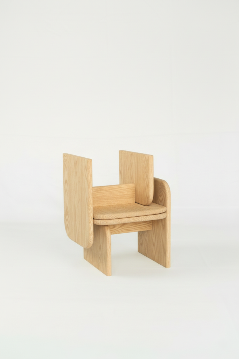 Silla infantil Tavili madera natural accesorios