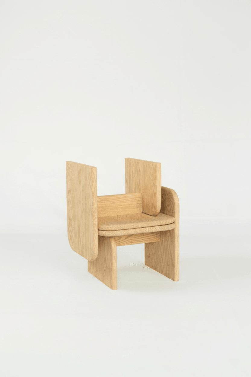 Silla infantil Tavili madera natural accesorios