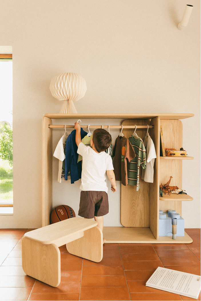 Vestidor Naboa con banco Nubia - Circulari